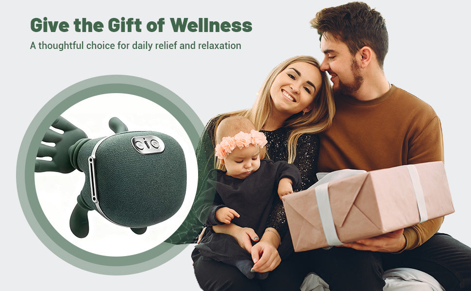 Neck & Shoulder 4D Kneading Massage, Simulated Human Hand Design for Pain Relief and Muscle Relax