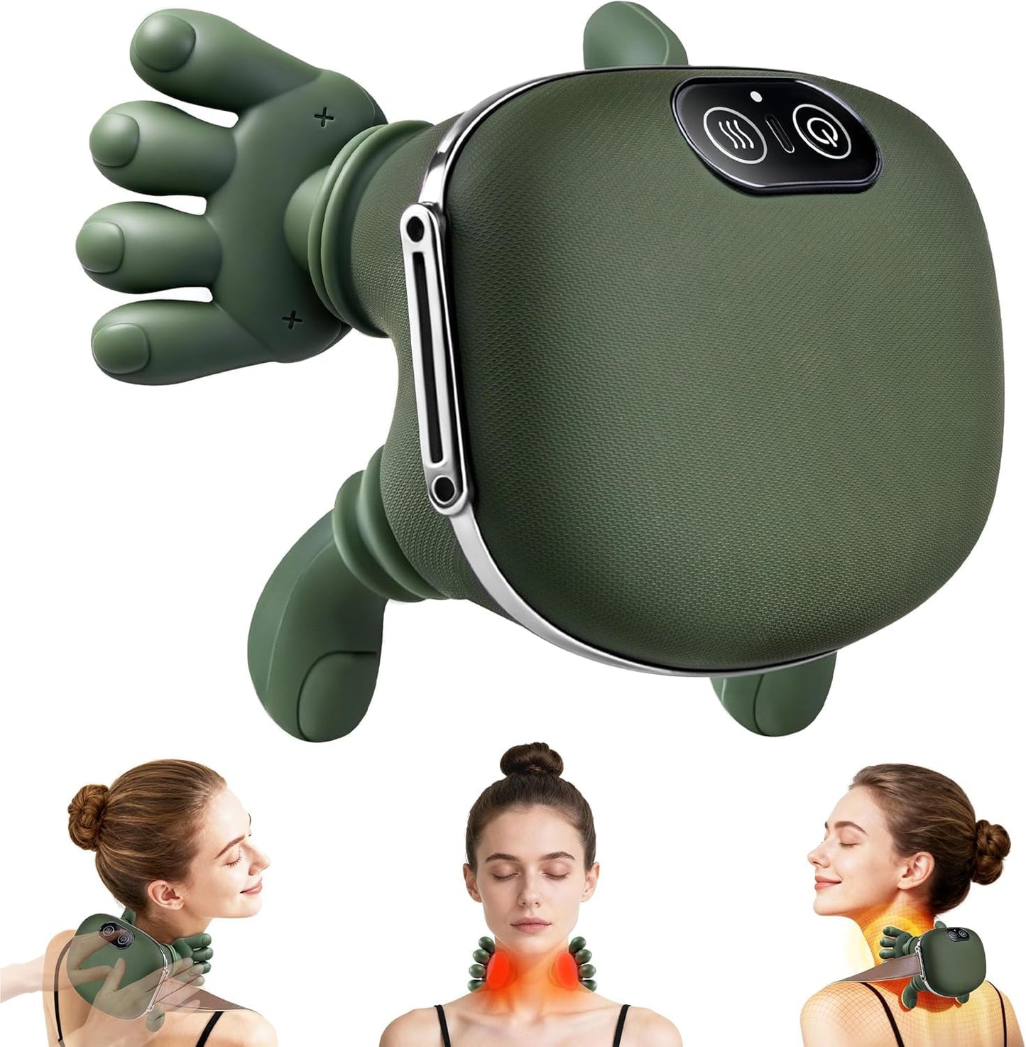 Neck & Shoulder 4D Kneading Massage, Simulated Human Hand Design for Pain Relief and Muscle Relax
