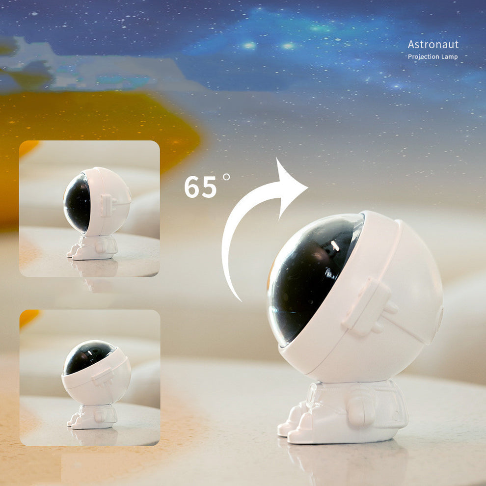 Astronaut Star Projector Night Light With Galaxy Effects & Usb Power