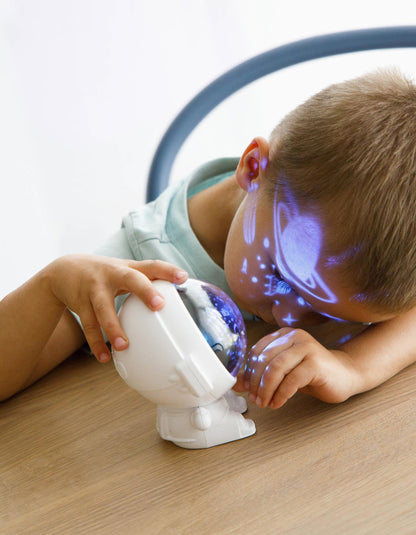 Astronaut Star Projector Night Light With Galaxy Effects & Usb Power